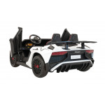 Elektrické autíčko Lamborghini Aventador SV 2x200W 24V - dvojmiestne - biele